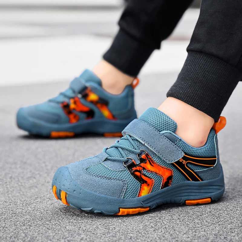 Sports Shoes Kids Sneakers Kids Shoes Kids Sports Shoes Autumn Children Hiking Sneakers Comfortable Kids Sports Shoes Breathable Boys Running Shoes Size 27-37