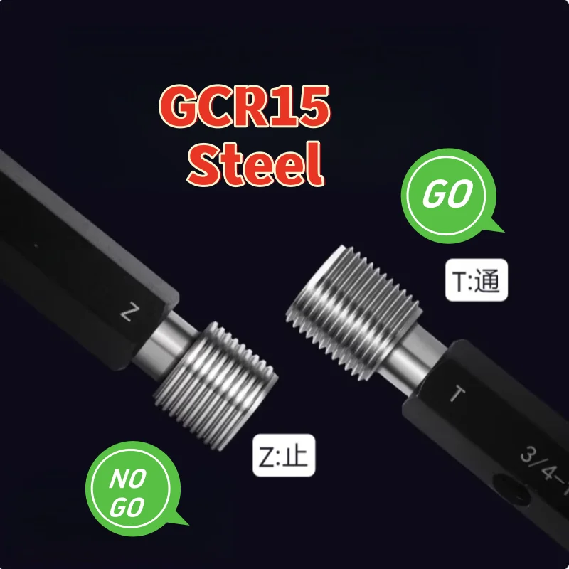 1PCS 3B 나사 플러그 게이지 GCR15 스틸 미국 표준 파인 UNC UNF UNS5/16-18 3/8-16 7/16-32 3/4-10 28 측정 도구