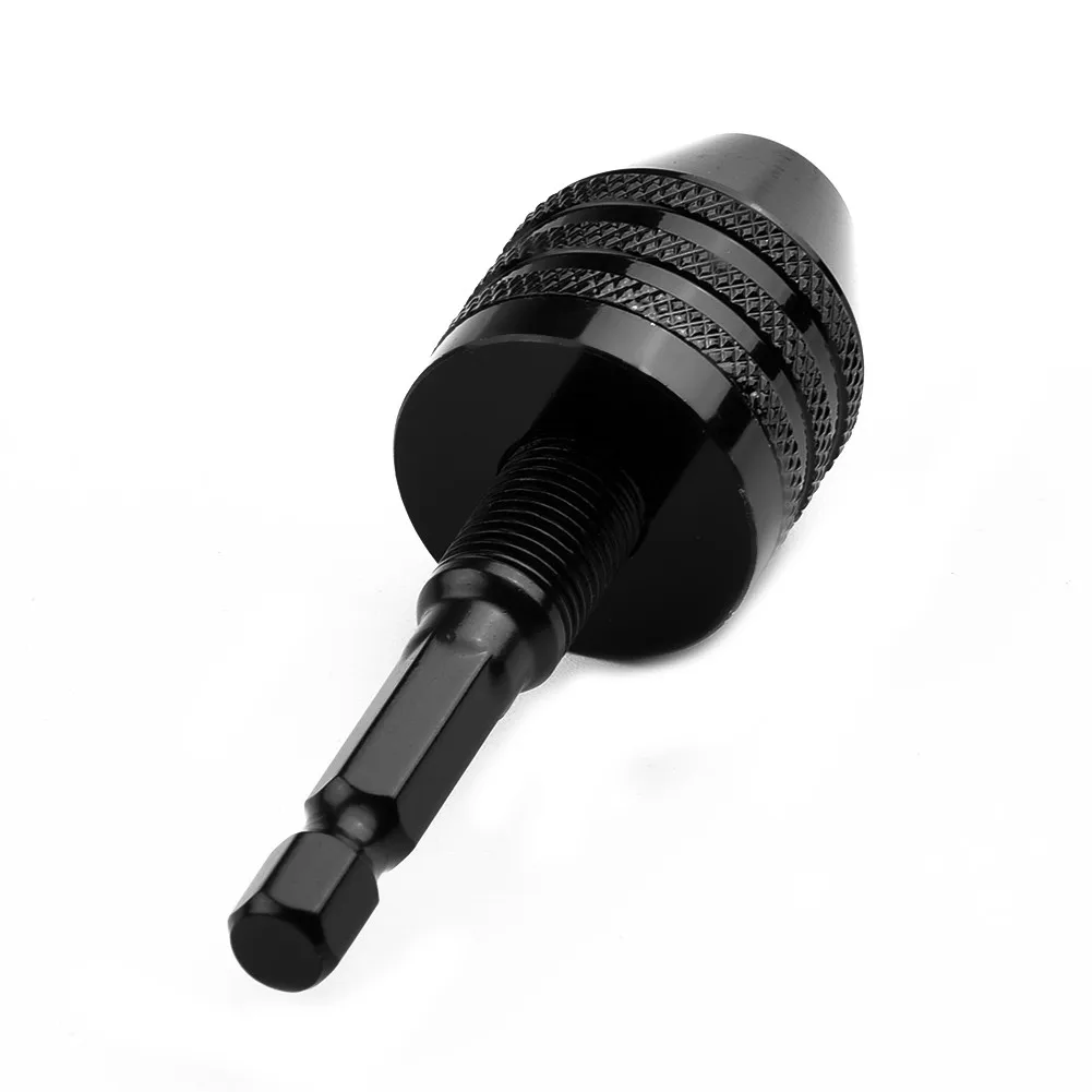 1Pc Drill Chuck Keyless Screwdriver Impact Driver Adaptor Electric Micro Motor Clamp Chuck Fixture Hex Shank Drill Bits Adapter