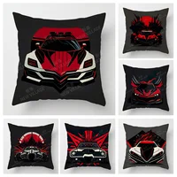 Modern Simple Car Illustration Pillow Cover Bedroom Cafe Decoration Applicable Car Cushion Cover 40x40cm 45x45cm 1