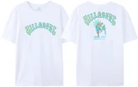 Wave New Men's Summer Billa-bong T-shirt 100% Cotton Double Sided Printing High Quality Casual Top Tees 2