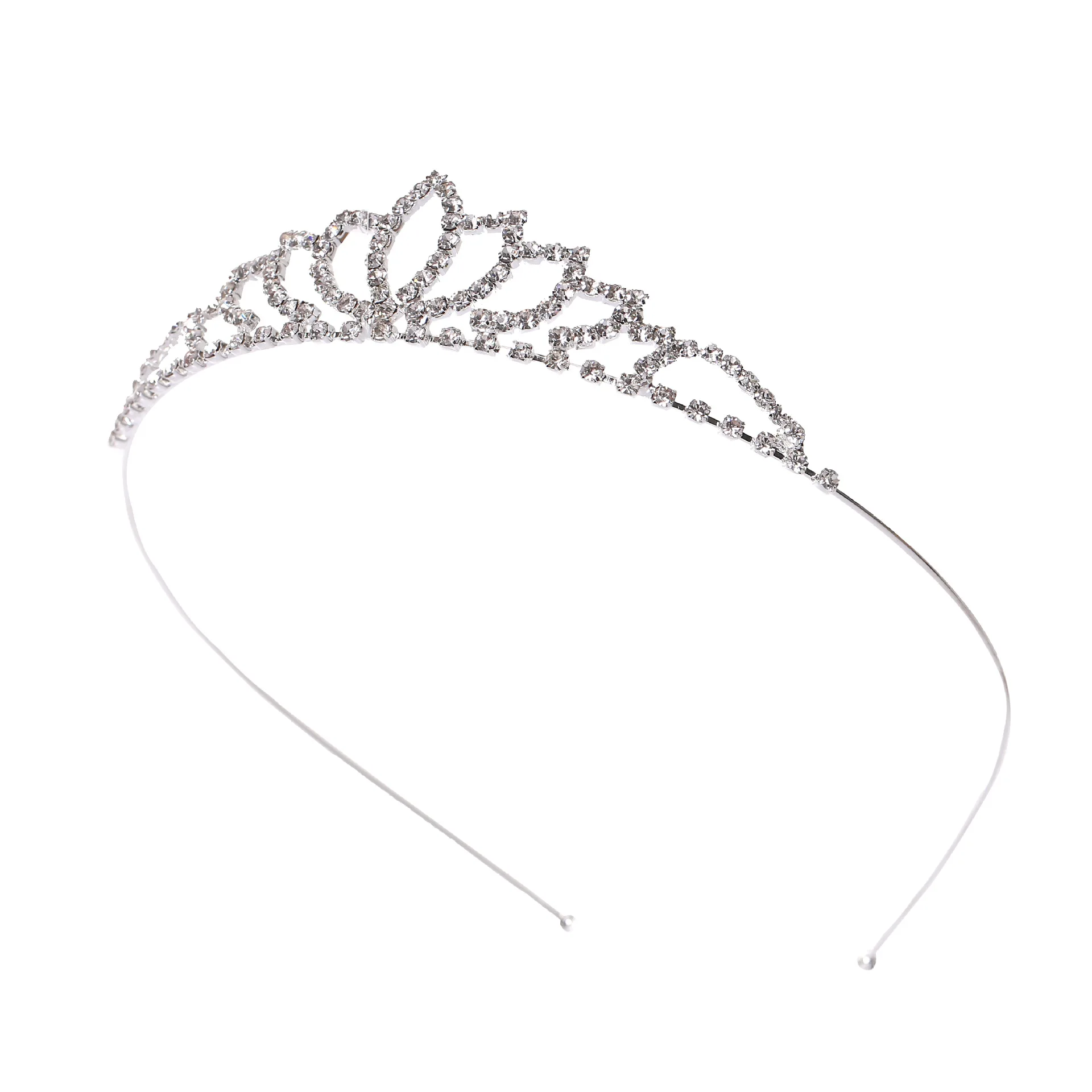 Koreanische Krone Stirnband exquisite Strass Liebes krone – Detail 5