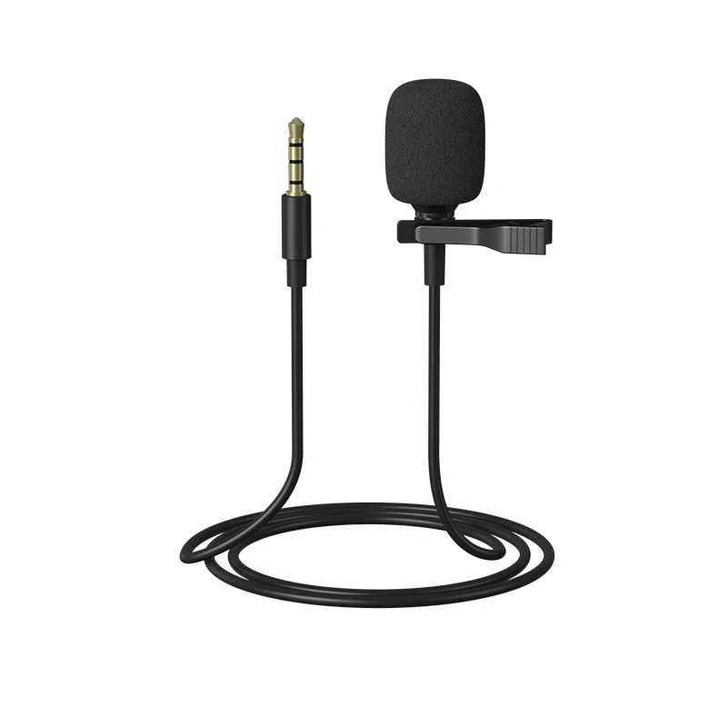 Remax 3.5mm Mini Clip Microphone For Live Stream Recording Video Noise Reduction For Phone and Laptop 