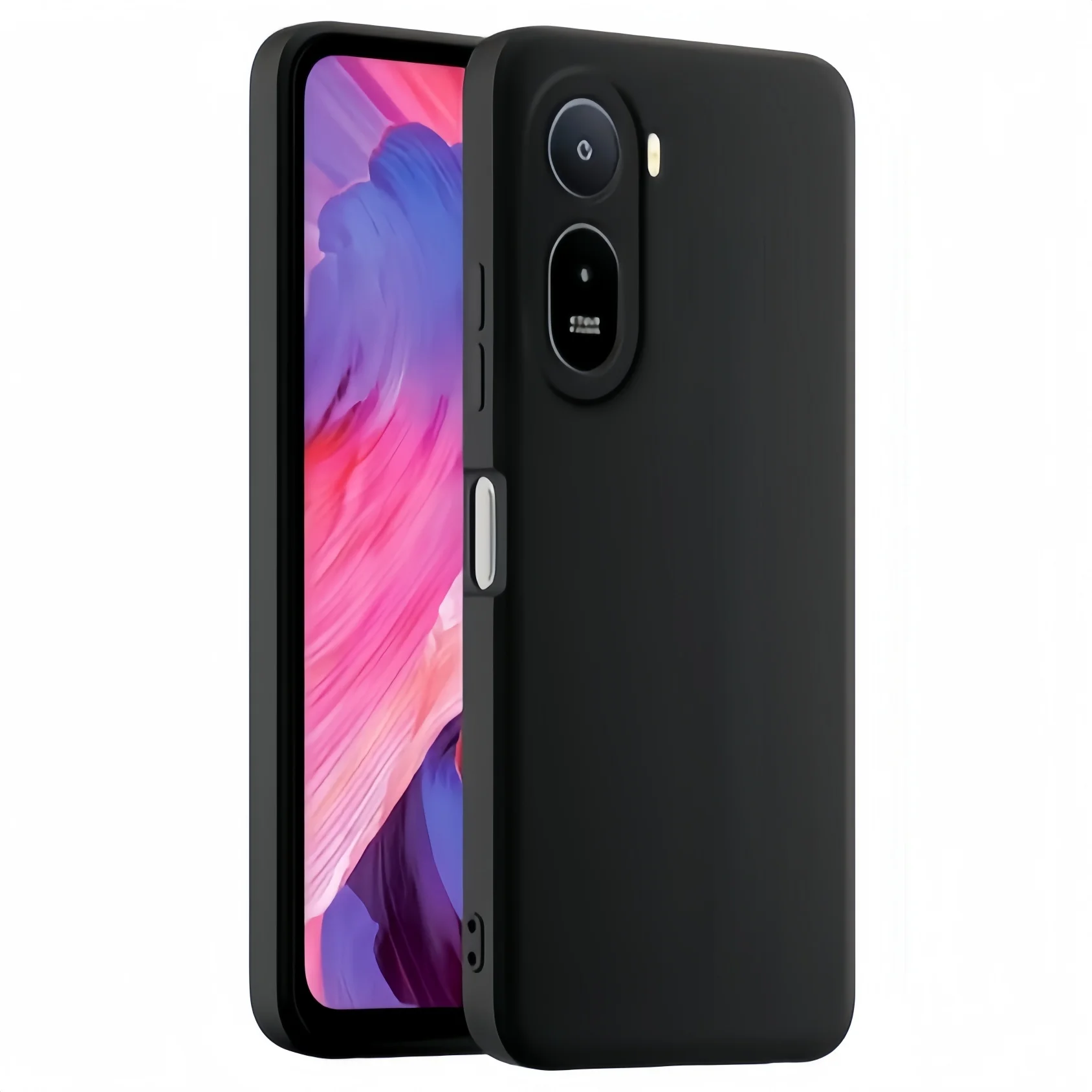 Noble Fashion Solid Colour Shockproof Protective Liquid Silicone Case