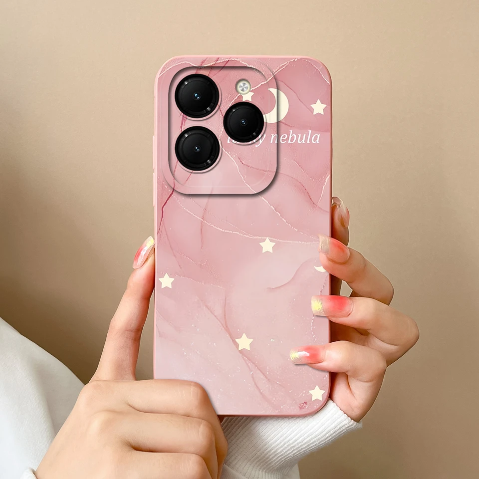 Twinkle Star Moon Liquid Durable Shockproof Back Cover