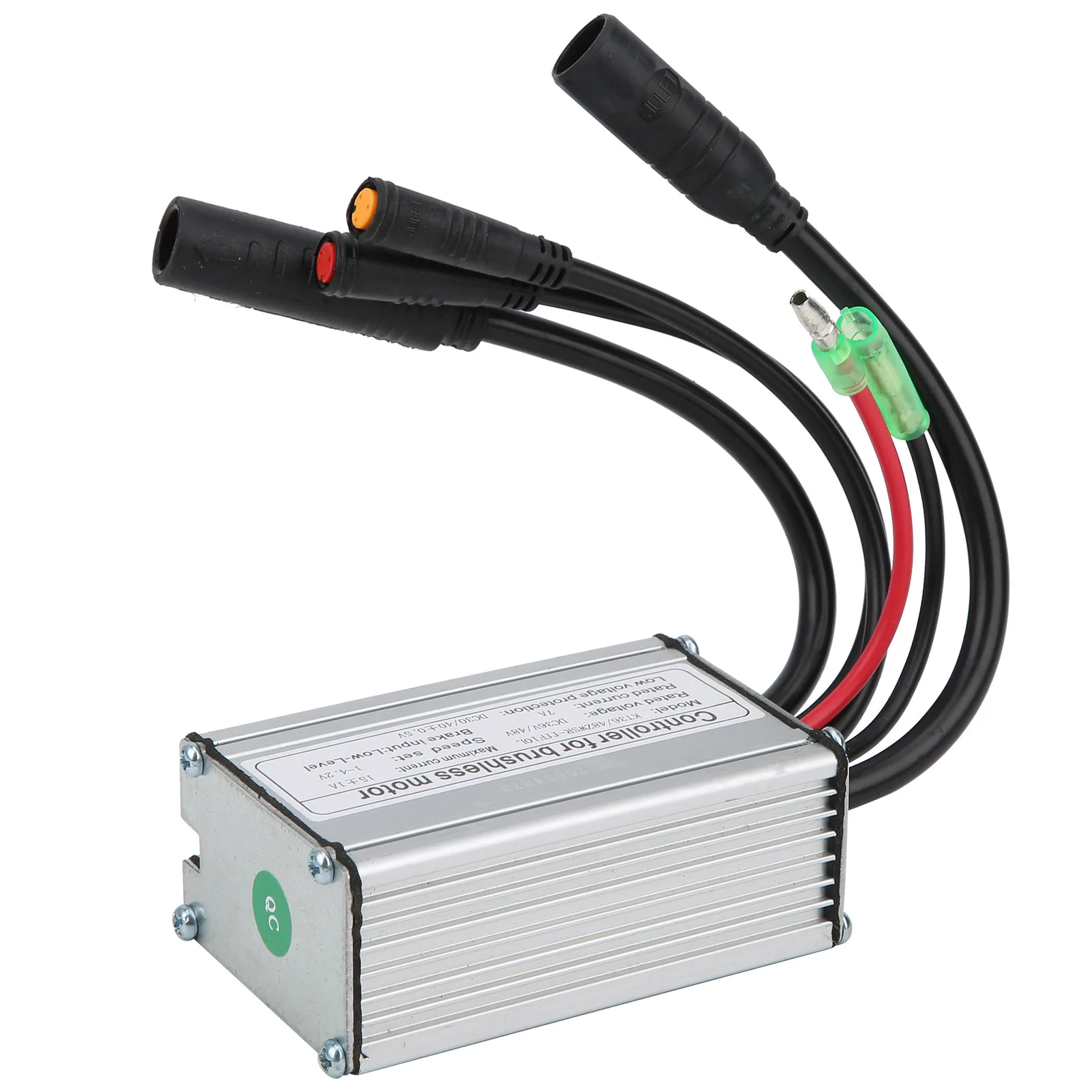 6 Tubes Electric Bicycle Motor Controller, 36/48V KT‑15A DC Motor Controller for Longevity and Low Power Consumption
