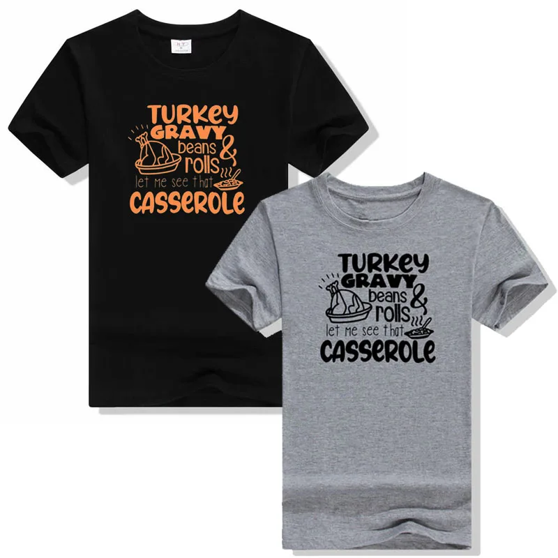 

Thanksgiving T Shirt Women Turkey Print Clothes Let Me See That Casserole Outfits Fall Thankful Funny Short Sleeve Tee Tops Gift