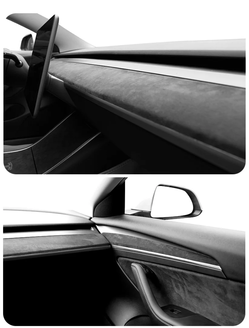 Tesla Model 3/Y Spectre Fiber Dashboard & Door Trim Set