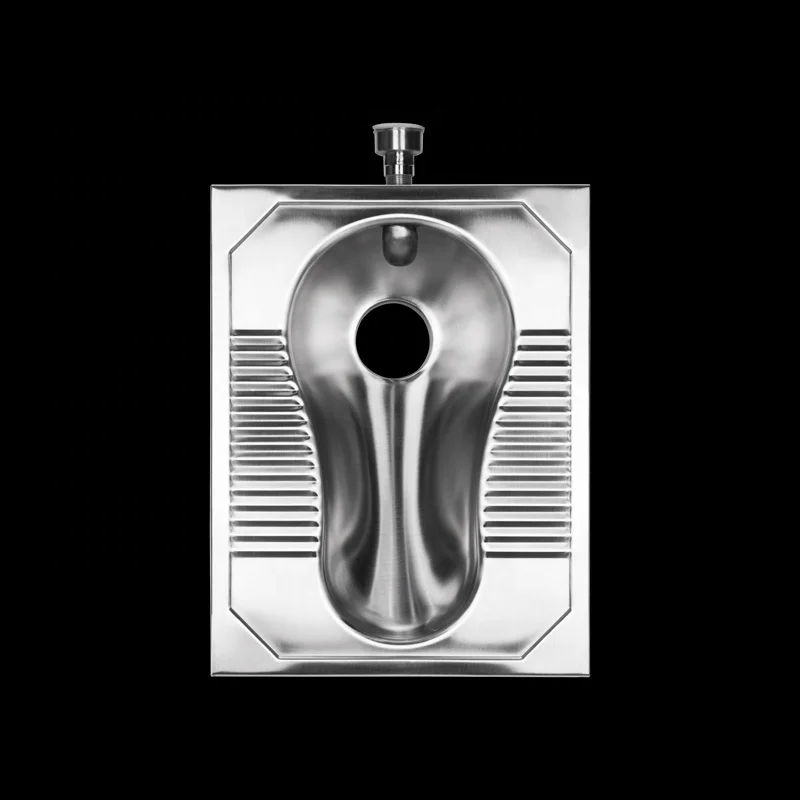 

Sanitary Ware Floor Mount Squatting Pan Toilets Stainless Steel Squat Toilet