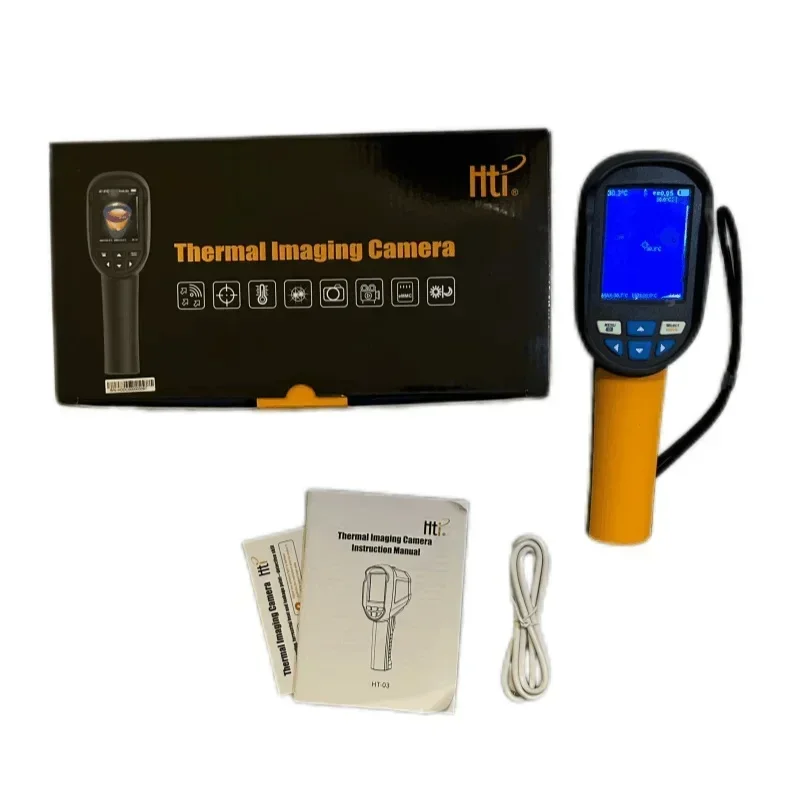 Hti HT-03 열화상 카메라 휴대용 적외선 열화상 카메라 온도 120x90 해상도 파이프 바닥 난방 감지용