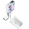#Y Household Ceramic Squatting Pan Flushing Cistern Whole Set Potty Chair Style Toilet Toilet Deodorant Urinal 1