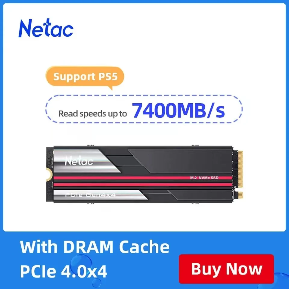 Netac Ssd 1Tb 2Tb 4Tb Ssd M2 Nvme Pcie 4.0X4 M.2 2280 Nvme Ssd Drive Disco Interno A Stato Solido Per Ps5 Desktop