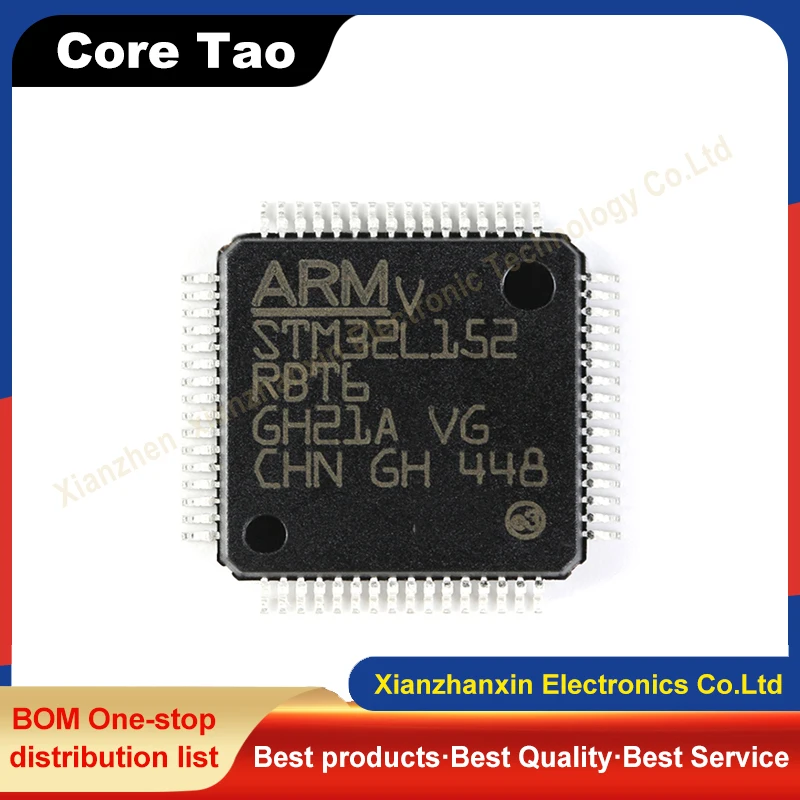 

1~5pcs/lot STM32L152RBT6 152RBT6 LQFP-64 Single-chip micro controller