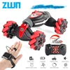 ZWN C1/ C1 MINI 4WD RC CAR Radio Gesture Induction 2.4G Toy Light Music Drift Dancing Twist Stunt Remote Control Car for Kids 1