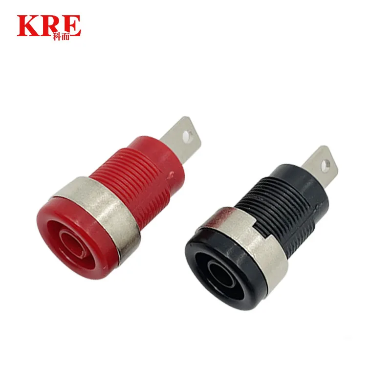 Description Picture 5 of item40PCS Insulated Safety 32A 4mm Banana Socket Terminal 5 Colors Female Jack Panel Mount Socket Binding Post Wire Connector
