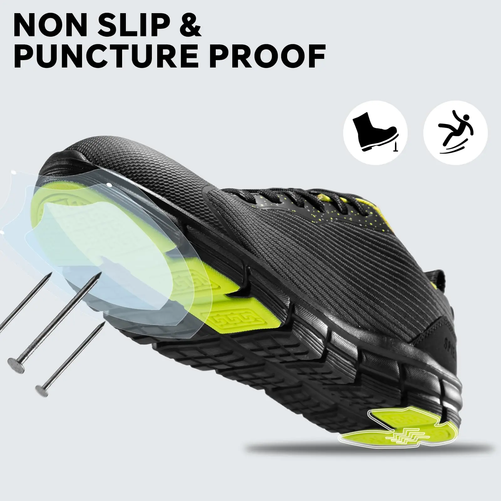 Waterproof Lightweight Composite Toe Safety Shoes