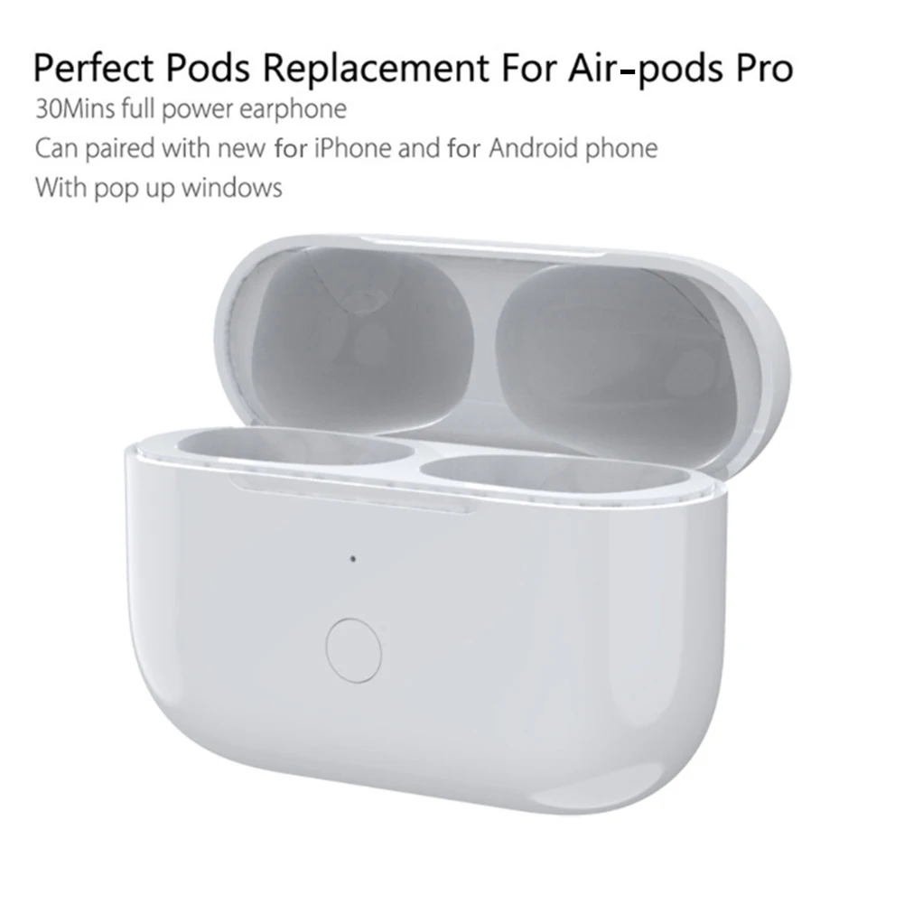 Сменный Чехол для беспроводного зарядного устройства Airpods Pro 1 2 Bluetooth-совместимые