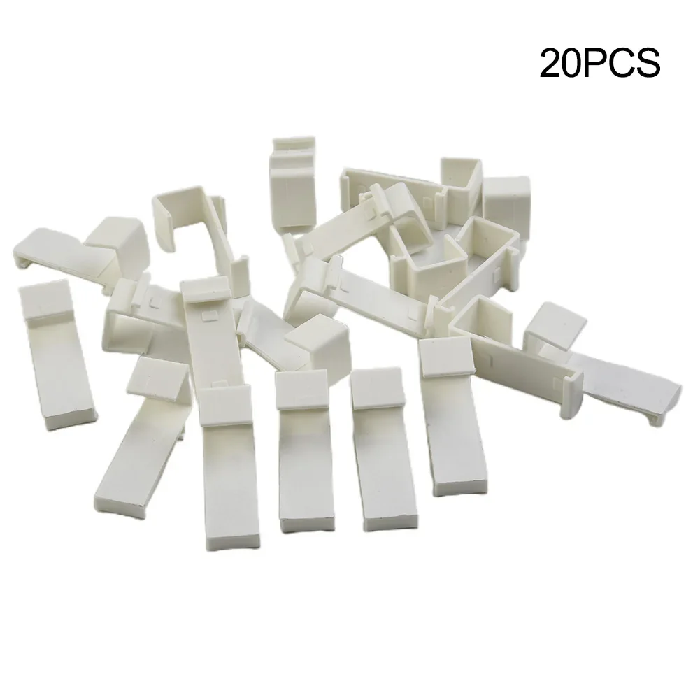 2/10/20pcs Double Roller Blind Clamp Carrier Without Drilling Sash Door Holder Rolling Curtain Bracket