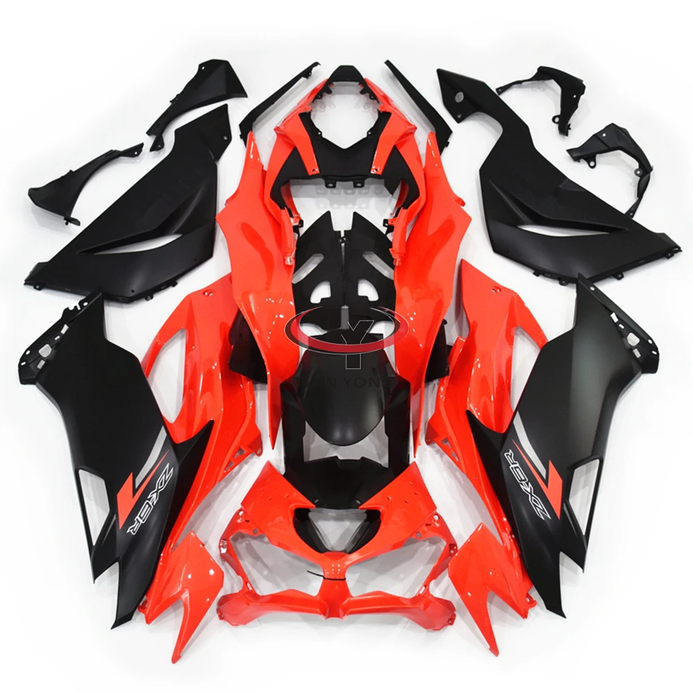 

Для Kawasaki ZX6R 636 2019-2020-2021-2022-2023 матовый черный принт и глянцевый красный комплект обтекателей для кузова