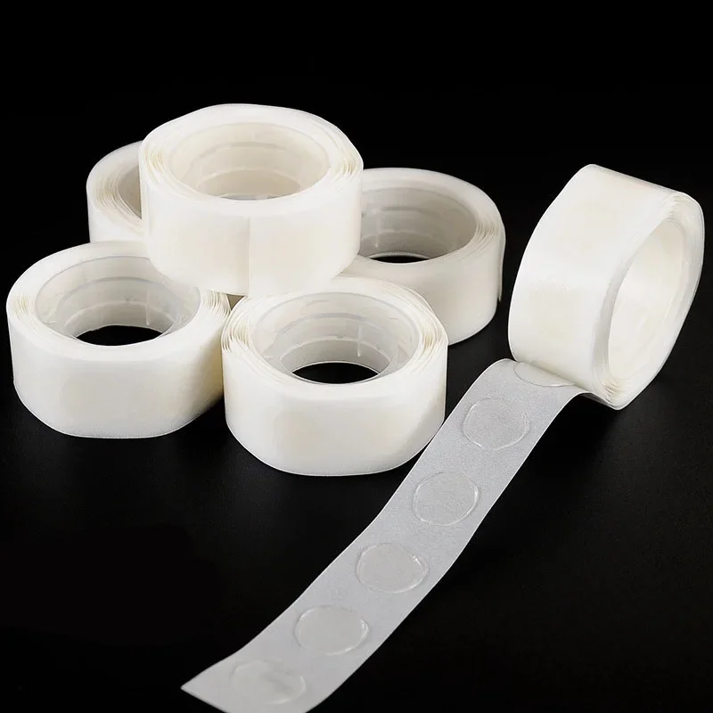 Candle Wick Stickers Holder DIY Glue Dots Double sided No Trace Fixed Wax Candles Plastic Transparent Movable Base