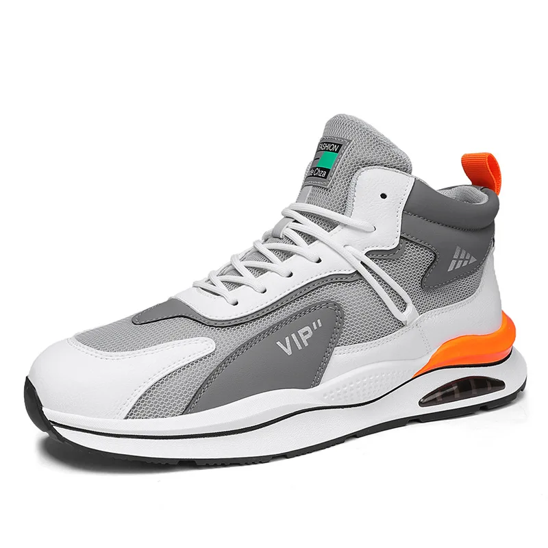 

High End Brand Men's Sneakers 2023 New Breathable Fashion Casual Sports Shoes Men Thick Bottom High Top Wild Shoes for Men