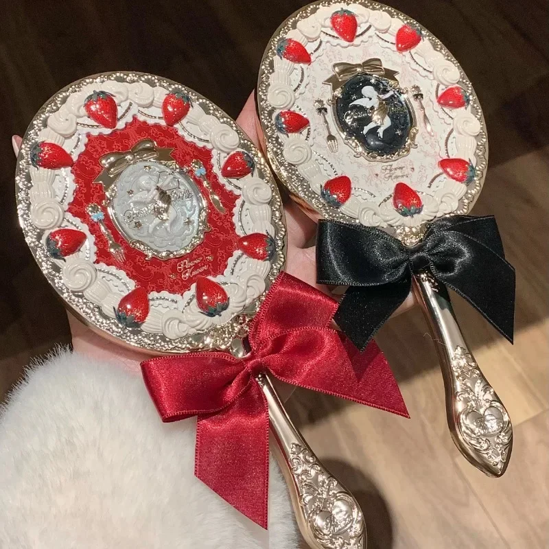 Makeup Mirror Flower Knowing Strawberry Cupid Hand Mirror Flowerknows Makeup Mirrors Vintage Mirror