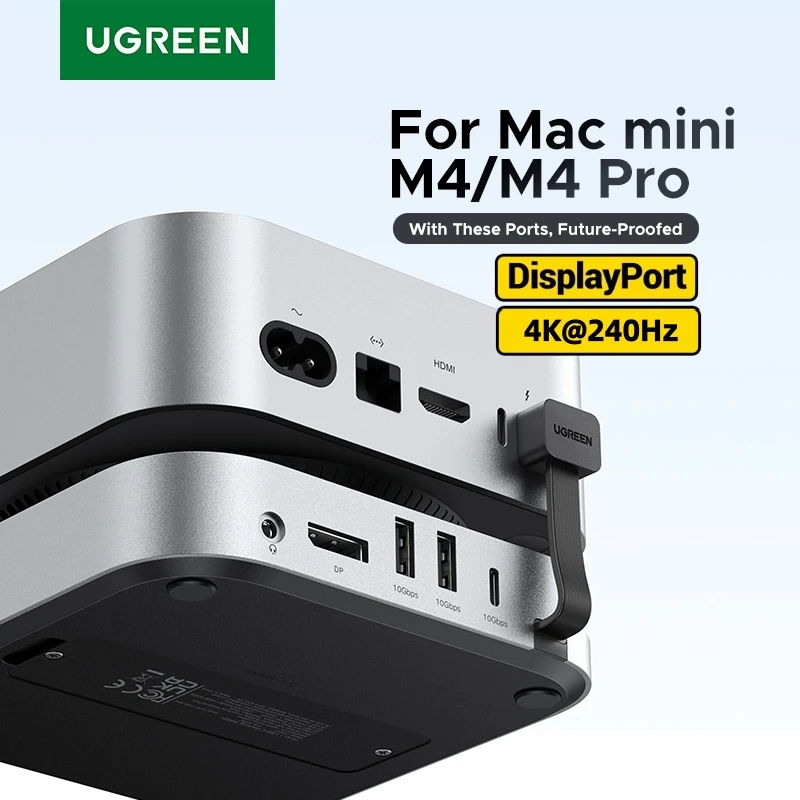 UGREEN Mac Miniドッキングステーション USBハブ Type-C - DP 4K240Hz