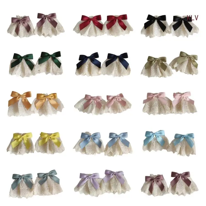 False Flared Sleeves Detachable Autumn Winter Sweater Decorative Sleeves Flared Wrist Beading Organ Wrist Cuffs