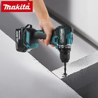Perceuse à percussion Makita DDF487 13 mm sans balais, 18 V, lithium-ion, pour usage domestique, tournevis électrique à couple élevé, batterie Makita 18 V 6