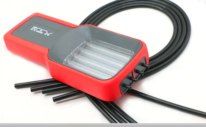 내구성 있는 4기통 오토바이 기화기 범용 싱크로나이저 키트 진공 밸런서 게이지 싱크 게이지 세트 싱크로나이징 밸런싱