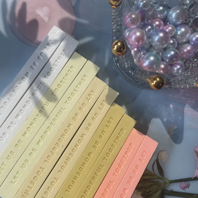Matte Lacquer Wax Strip Macaron Square Mixed Color Handmade DIY