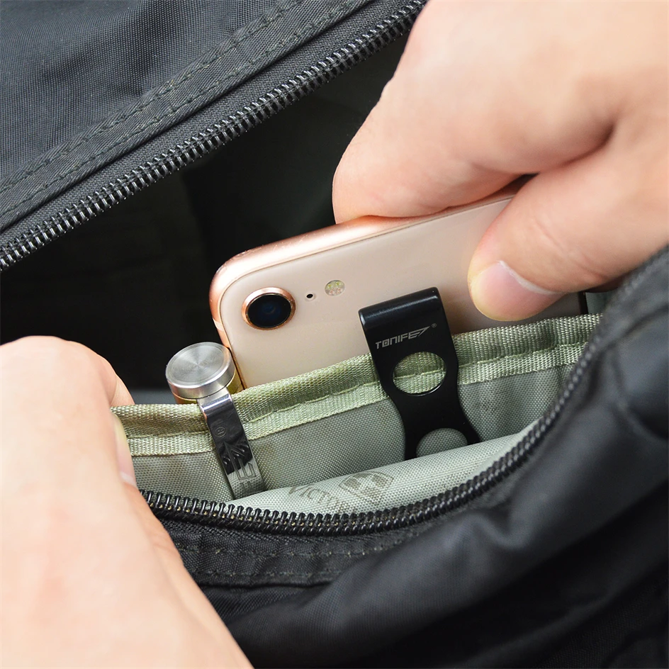 TONIFE Multipurpose Clip Mountable Attachable Pocket Clip for Belt Holster for Smartphones Hip Clip Stainless Steel Adhesive