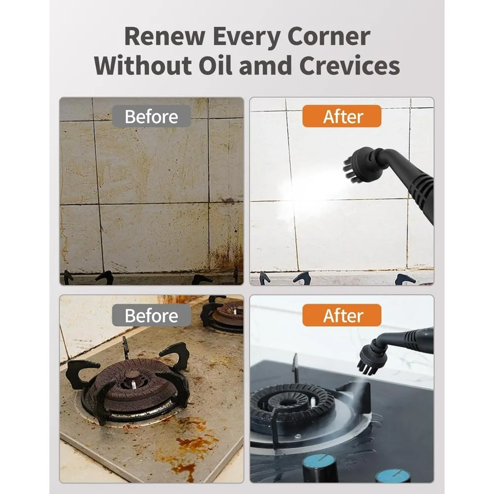 Powerful 293°F Multipurpose Steam Mop with 58 PSI for Home, 500ml Capacity, Heavy Duty Cleaner for Carpets and Floors