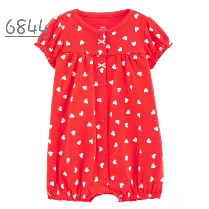 Baby Bodysuits Fur 2022 Brand Summer Baby Girl Clothes One-pieces Jumpsuits 0-18m Newborn Cotton Short Romper Infant Girls Clothes Roupas Menina bright baby bodysuits	 Baby Rompers