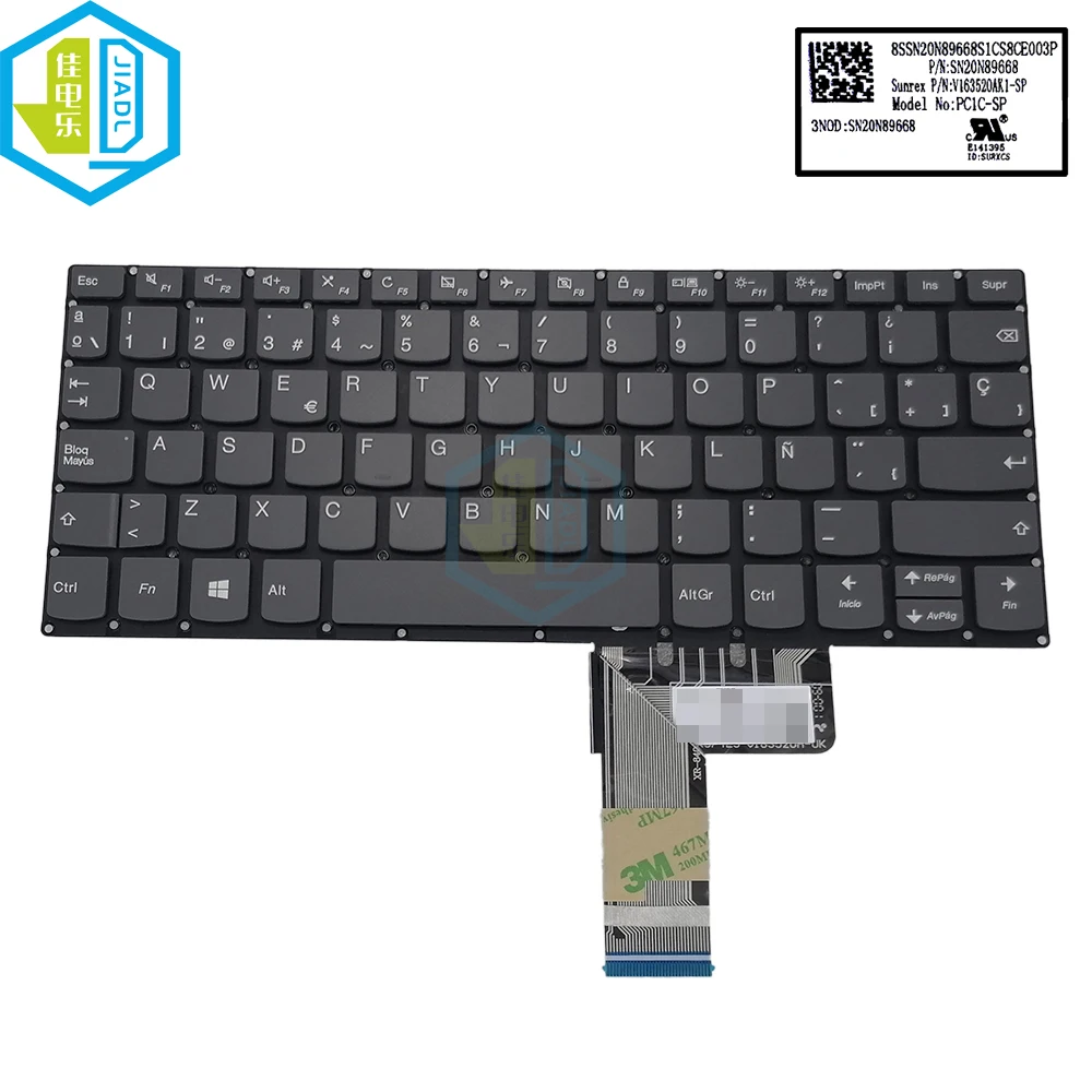 Computador Portátil Espanha Teclado Espanhol para Lenovo Yoga 33011igm Flex 6-11igm sp es Substituição do Portátil Teclados Sn20n89668 Pc1c-sp