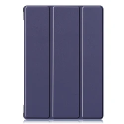 Premium Book Flip Cover Case with Stand - M10 FHD TB - X605F (Dark Blue)