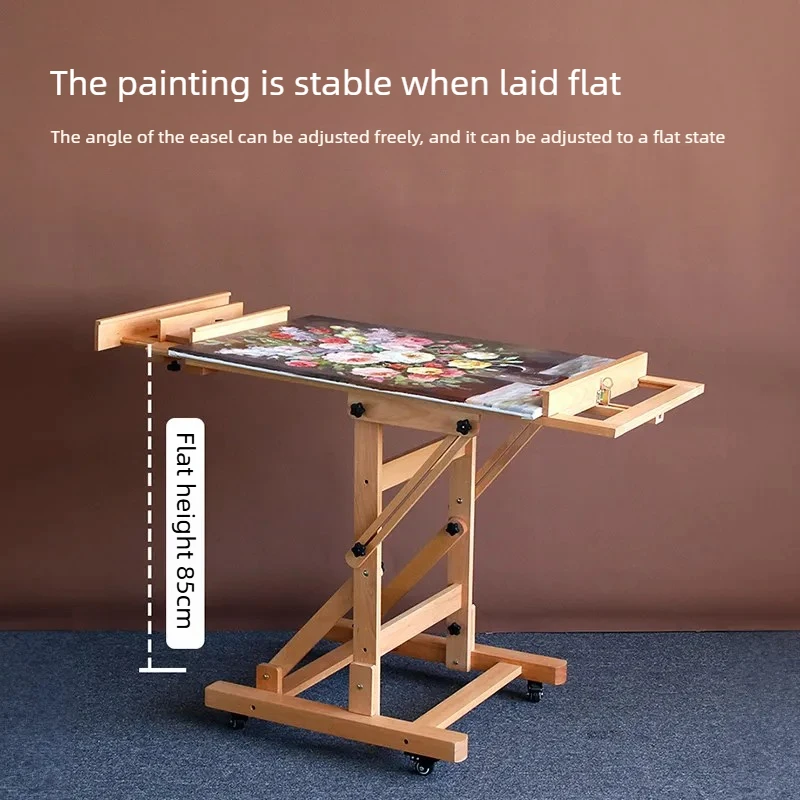 Beech Wood Adjustable Floor Easel 5