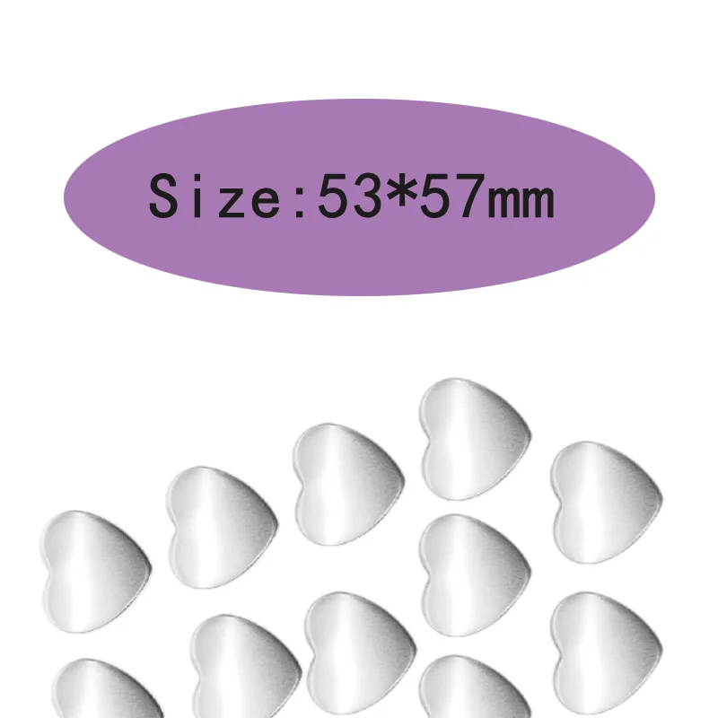 100PCS Metal Heart-Shaped Badge Button Maker Parts, Blank Pin Badges Press Button Parts DIY Badge Making Machine Parts Supplies