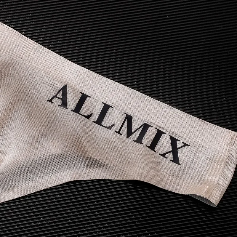Men Sexy Transparent Underwear Thongs Sports Fitness Letter Thin Hip Sissy Panties G Strings Ice Silk Low Waist Seamless male underwear male lingerie