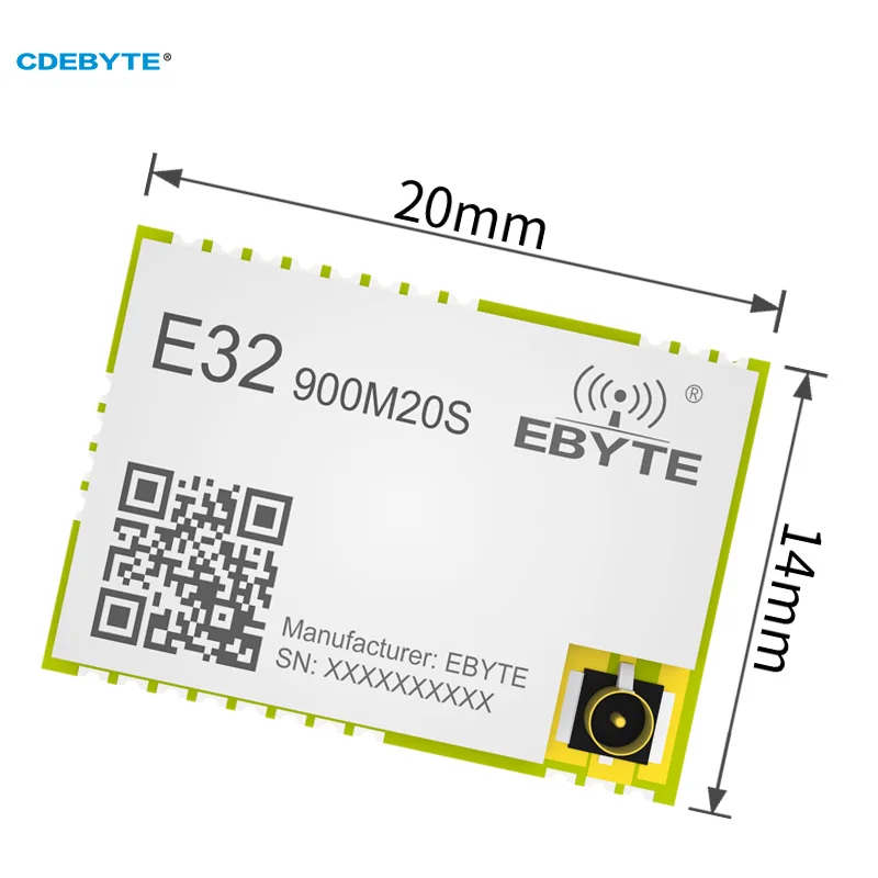 SX1276  E32-900M20S 868MHz 915MHz IoT Ebyte Wireless LoRa Transmitter and Receiver SMD SPI Stamp Hole/IPEX Low Power Consumption