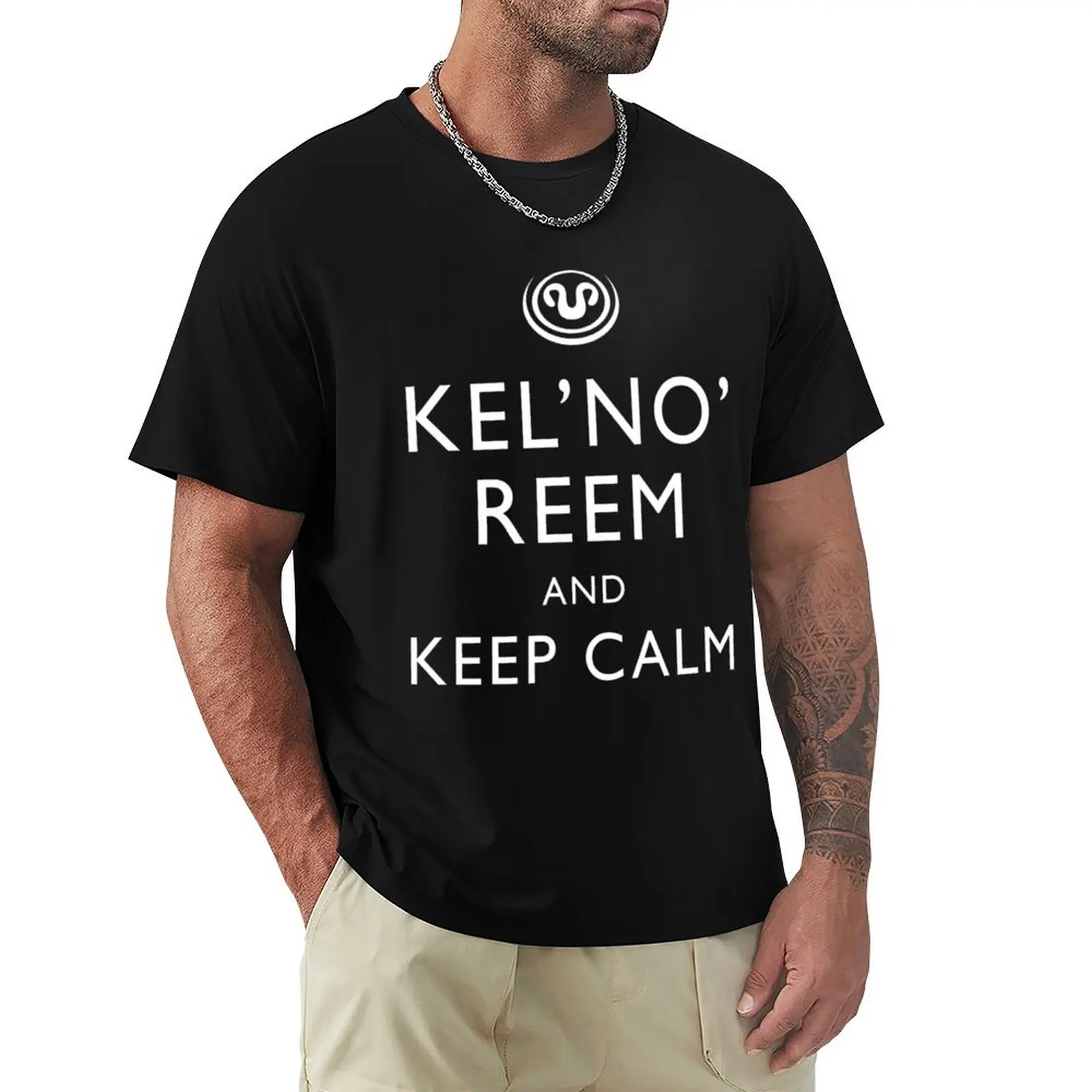 

Kel_No_Reem and Keep Calm T-shirt vintage clothes korean fashion plain t shirts for men