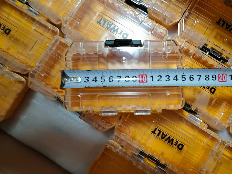 Dewalt Bohrer Teile Aufbewahrung sbox Bit halter Schall wand Elektro werkzeuge Zubehör stapelbar Tough Case Batch Kopf Teiler Regal – Detail 14