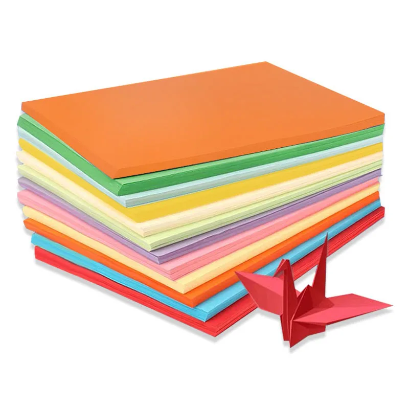 A4 Paper Printer Tracing Copy Paper 10 Color 50sheet/lot 80gsm Children Handwork DIY Card Scrapbook drop