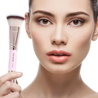MAANGE 2 pièces ensemble de pinceaux de fond de teint pour crème liquide poudre Contour polissage mélange correcteur visage brosse outils de maquillage cosmétique 2