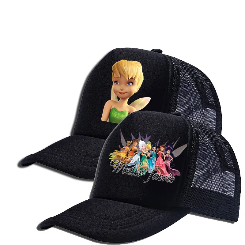 

Tinker Bell Disney Baseball Cap Outdoor Sports Sunscreen Sun Hat Printed Breathable Adjustable Children Caps Girls Baseball Cap