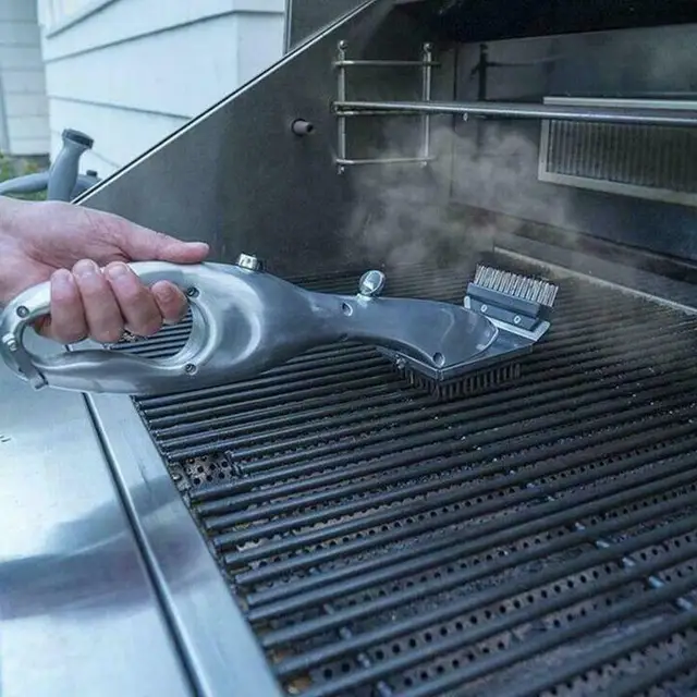 Barbecue Grill Kültéri Gőztisztító Kefék Bbq Tisztítószer Faszénkaparógáz -Kiegészítők Főző Konyhai Szerszám - Image 2