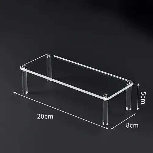 1-5 Tier Acrylic Display Risers Clear Shelf Doll Clay Figurine Display Stand for Desserts Perfume Organizer Showcase W-10 - Image 7