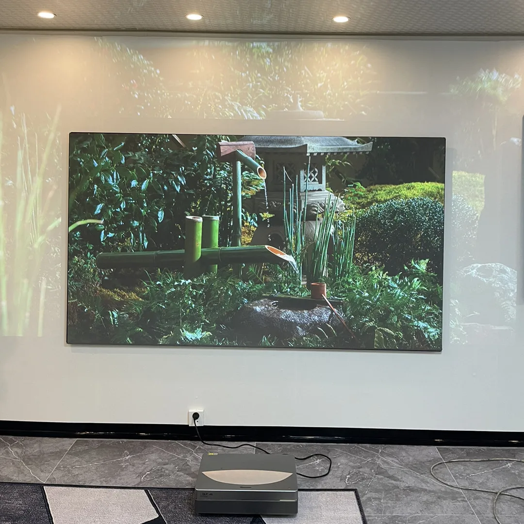 ALR Ambient Light Rejecting CLR PET Black Crystal Frame Projection Screen 30"-120" for All Ultra Short Throw UST Projector projector screen projection screen