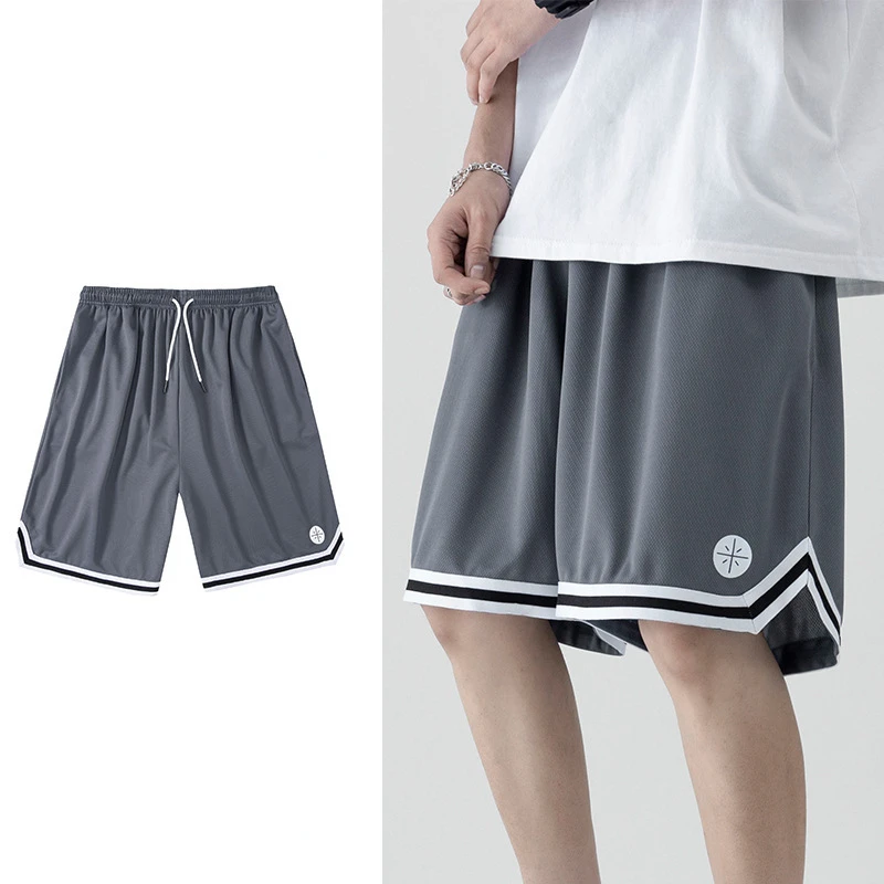 Men Sports Gym Shorts Basketball Running Breathable Quick-drying Loose Shorts Summer Men Clothing Beach Streetwear Pants