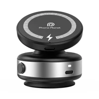 Car Mount Wireless Phone Fast Charger Magnetic Vacuum Adsorption Bracket 360 Degree Rotating Aluminum Alloy For Iphone SamSung - Image 6